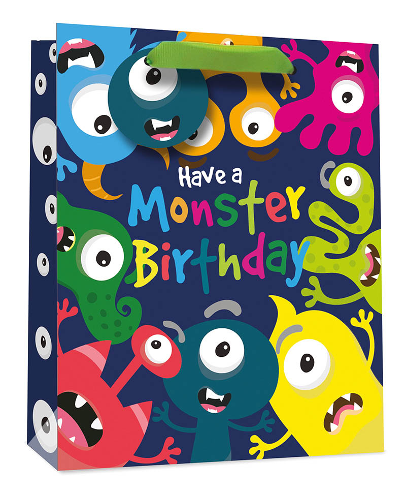 Gift Bag (Large):  Monster Birthday