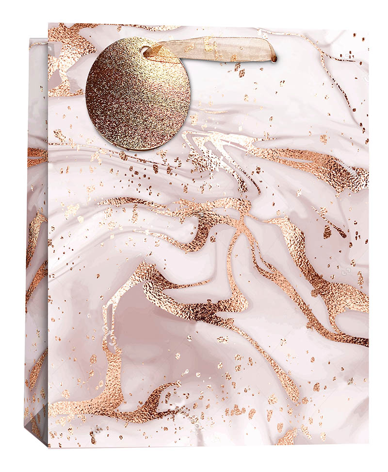 Gift Bag (Large): Pink Marble