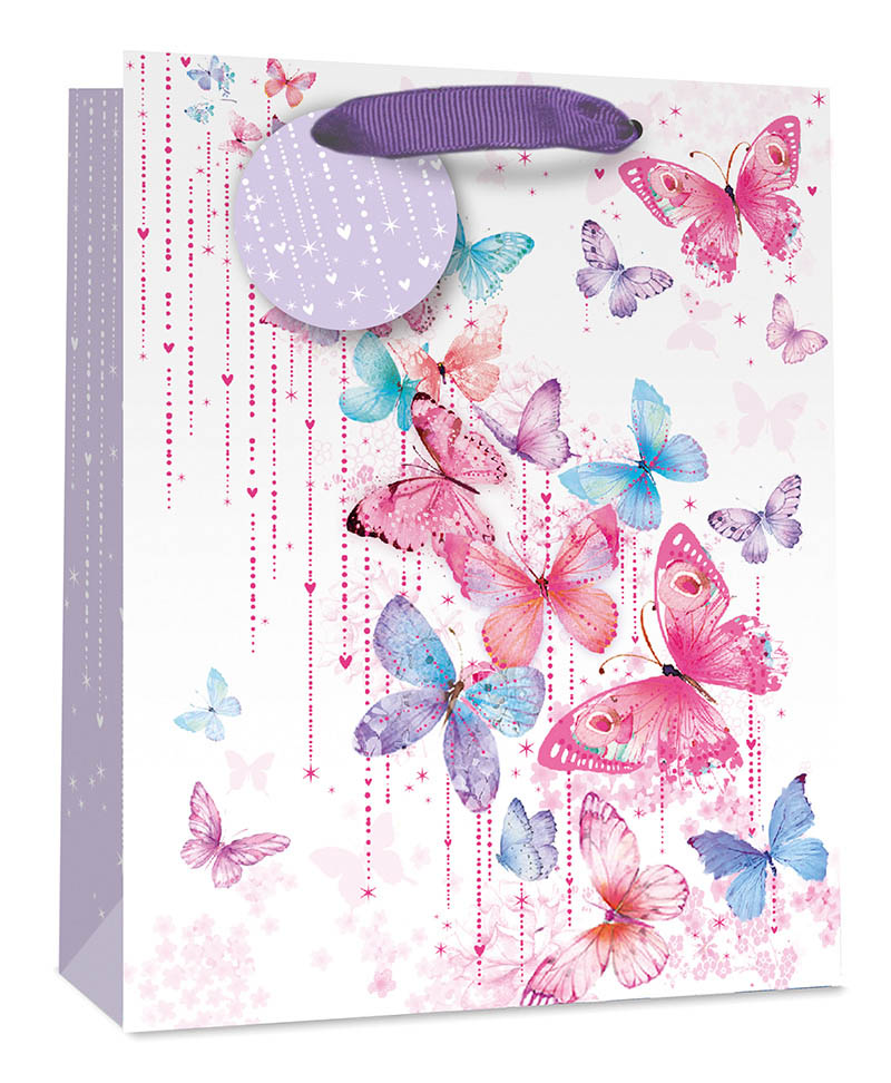 Gift Bag (Medium): Butterlifes Pink