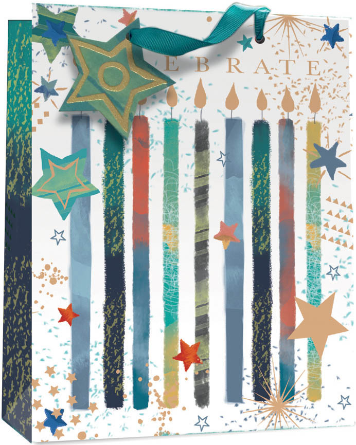 Gift Bag (Medium): Candle Happy Birthday