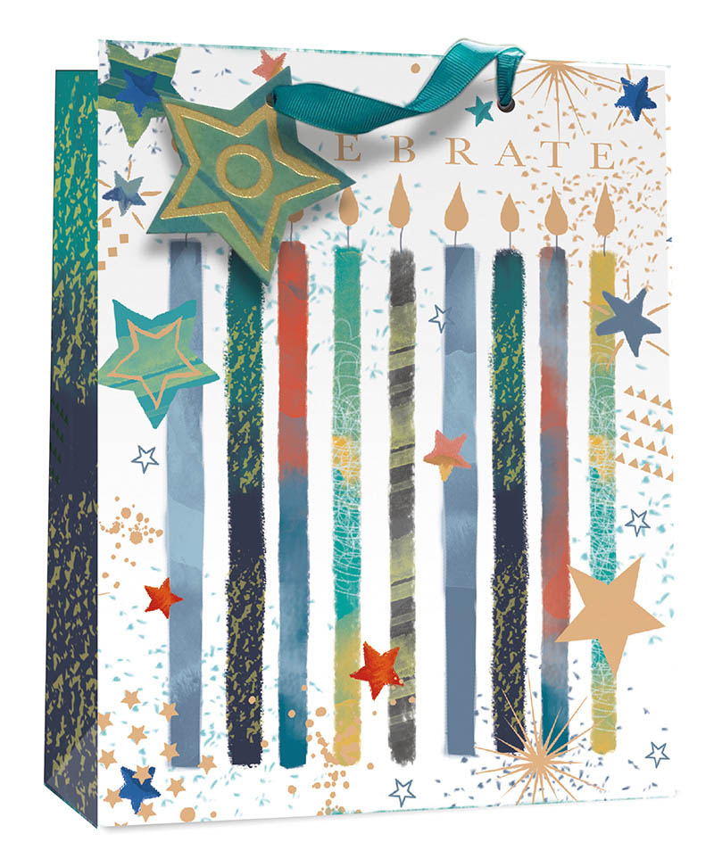 Gift Bag (Medium): Candle Hppy Birthday