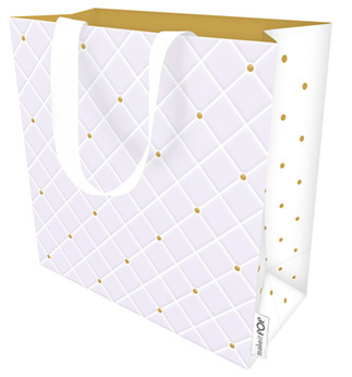 Gift Bag (Small): Quilted Pearl