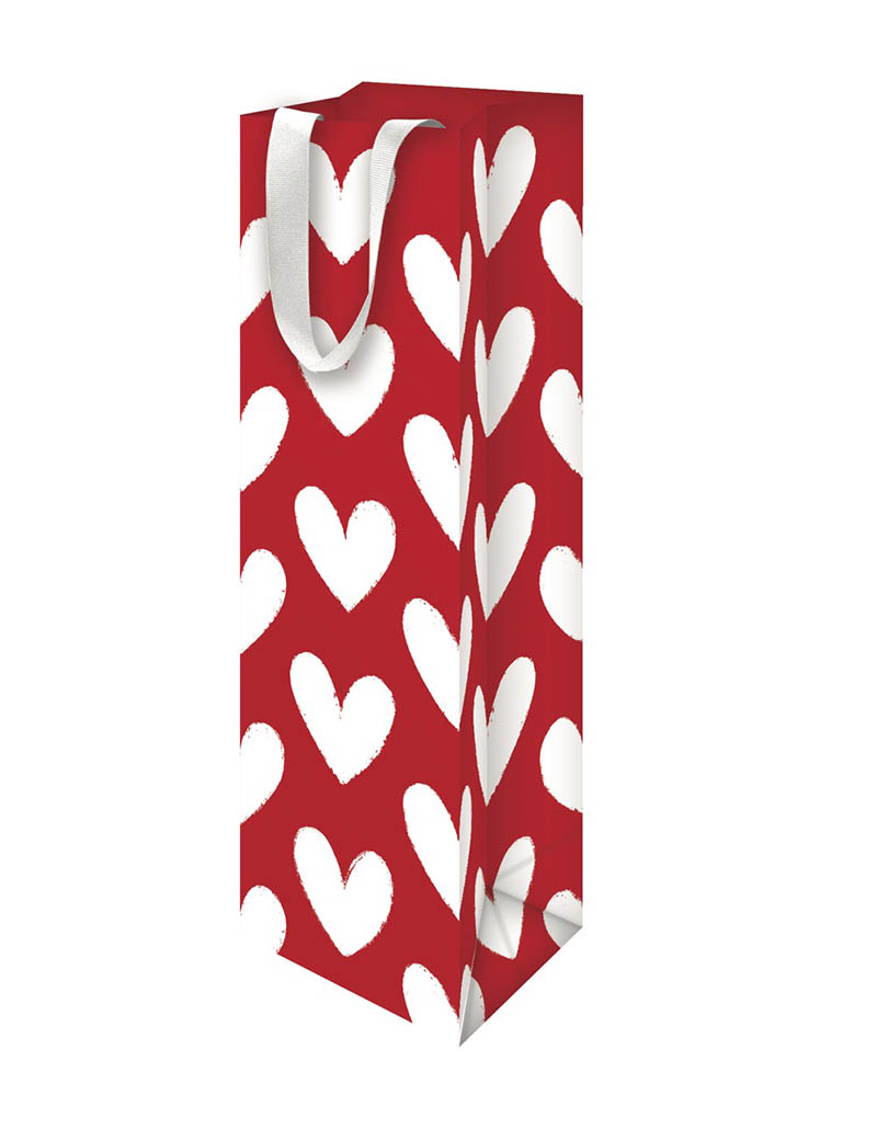 Gift Bag (Bottle): Happy Hearts