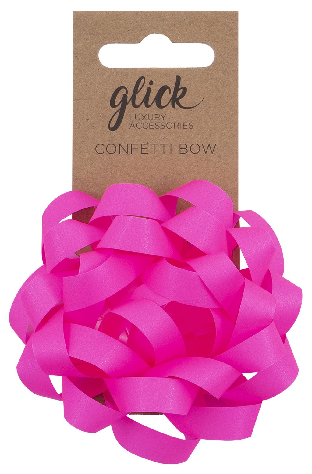 Bow: Confetti Neon Pink