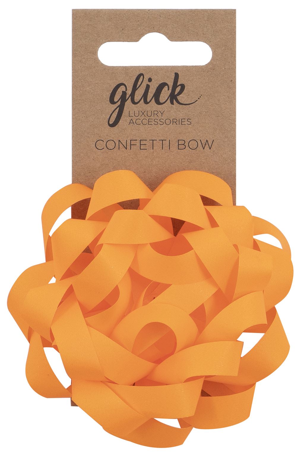 Bow: Confetti Neon Orange