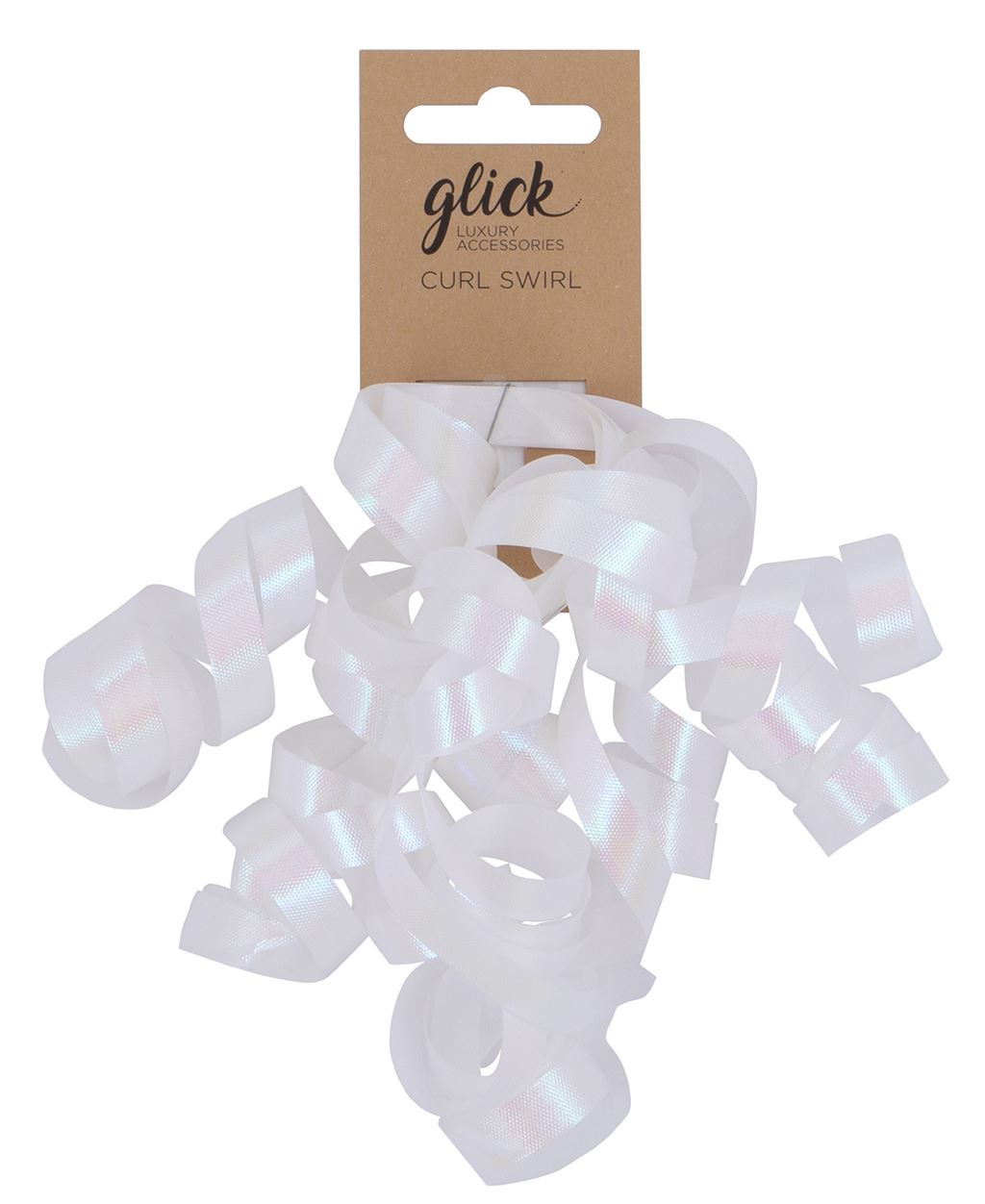 Bow: Curl Swirl White