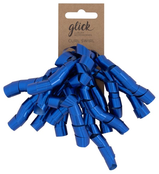Bow: Curl Swirl Blue