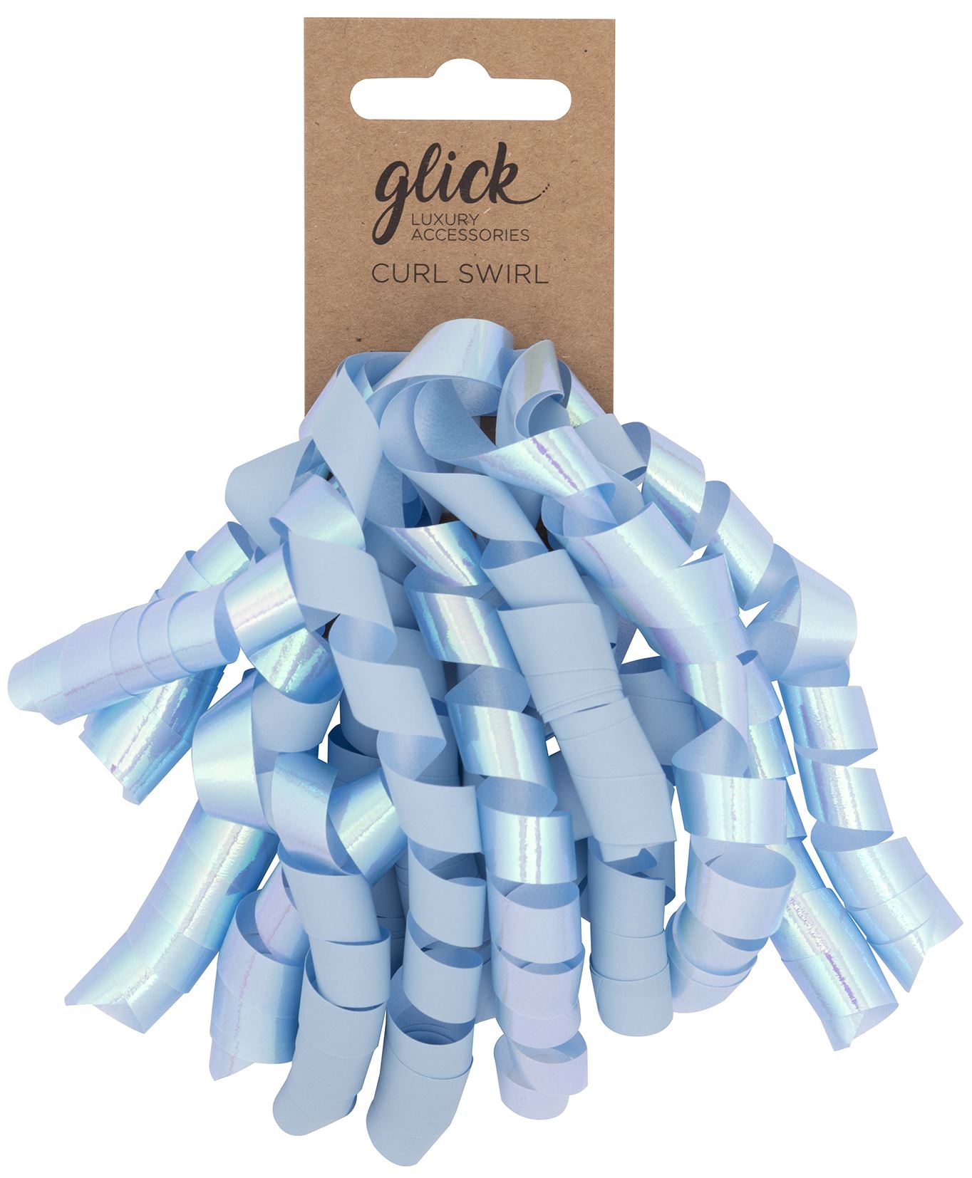 Bow: Curl Swirl Baby Blue