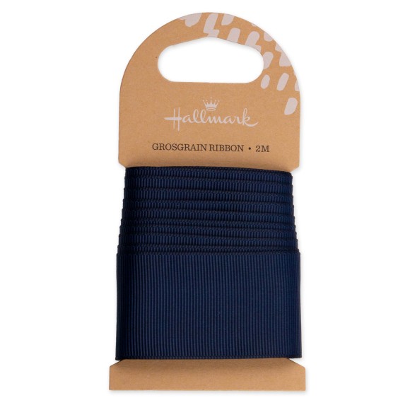 Ribbon: Wide Navy Blue