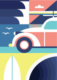 Greg Straight: Car Surfboard