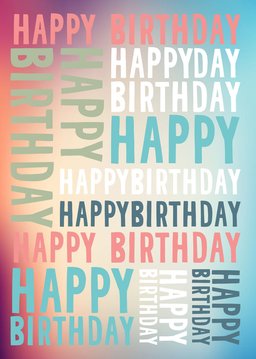 Happy Birthday Typography