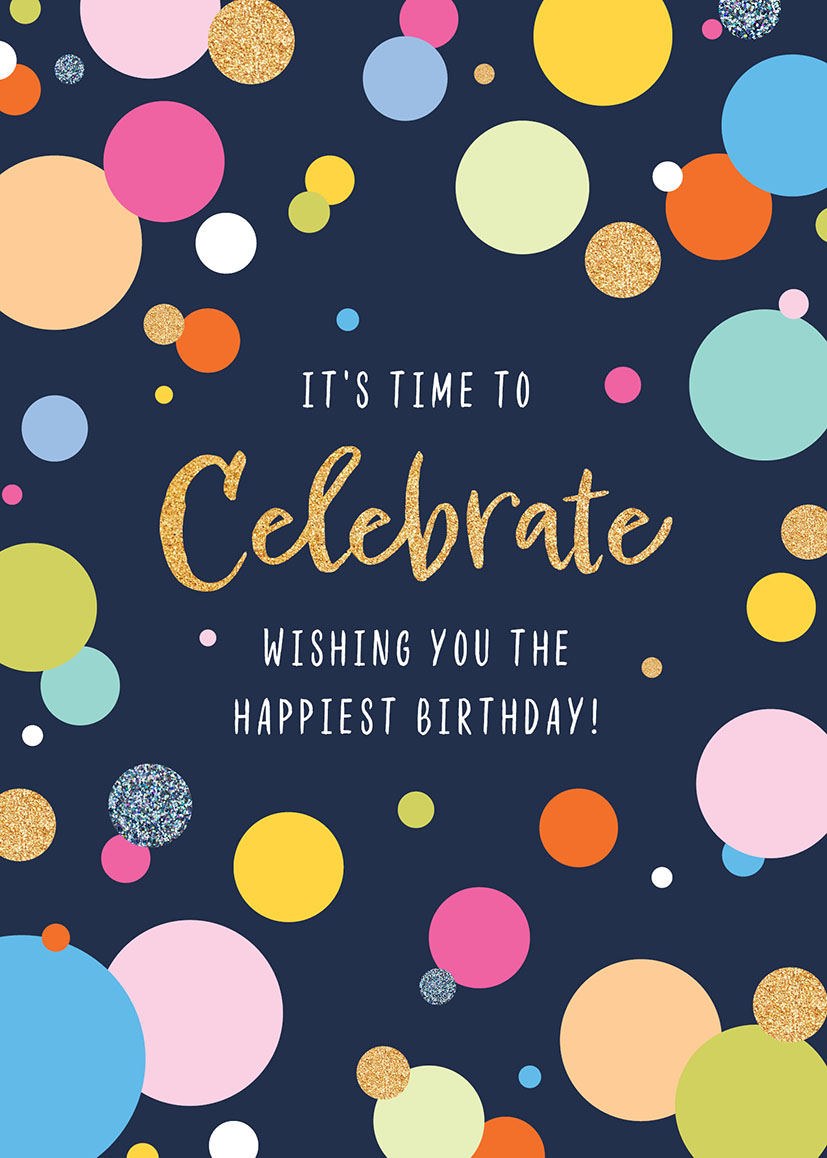 Female Birthday Celebrate Dots