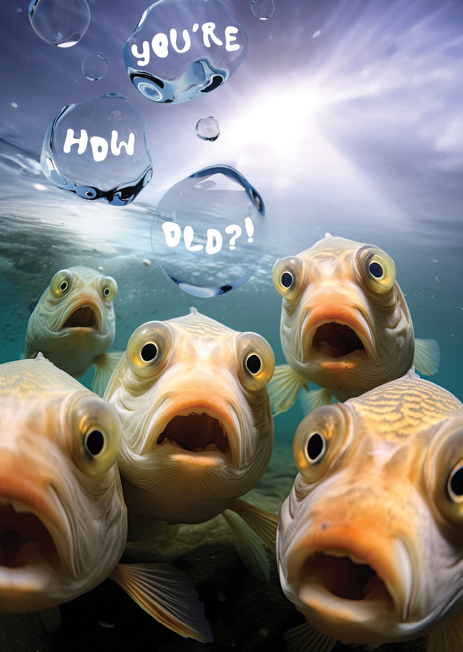 Humour Birthday Fish How Old