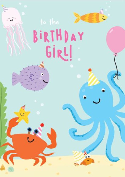 Juv Girl Birthday Under The Sea
