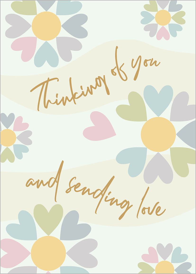 Thinking Of You Heart Flwers