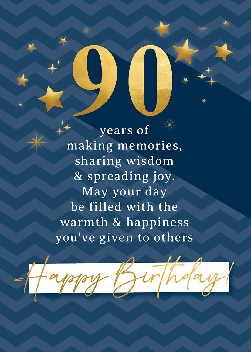 Age 90 Male Spreading Joy