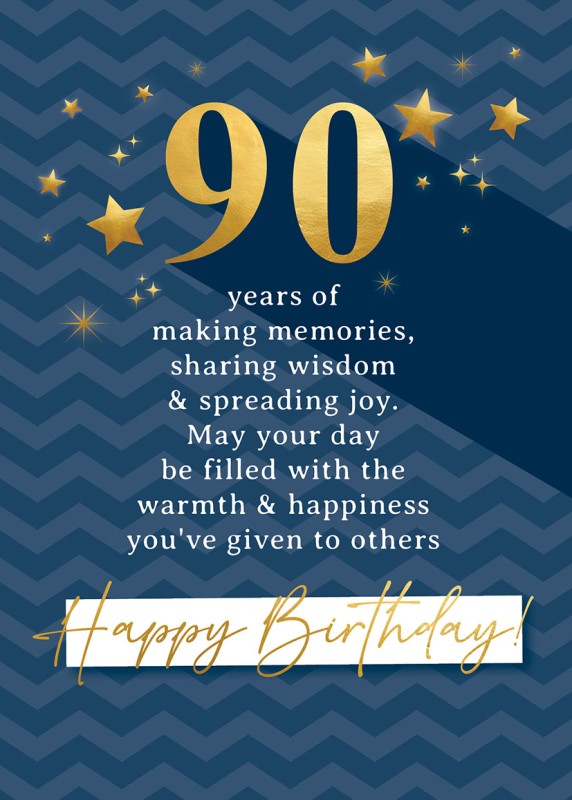 Age 90 Male Spreading Joy