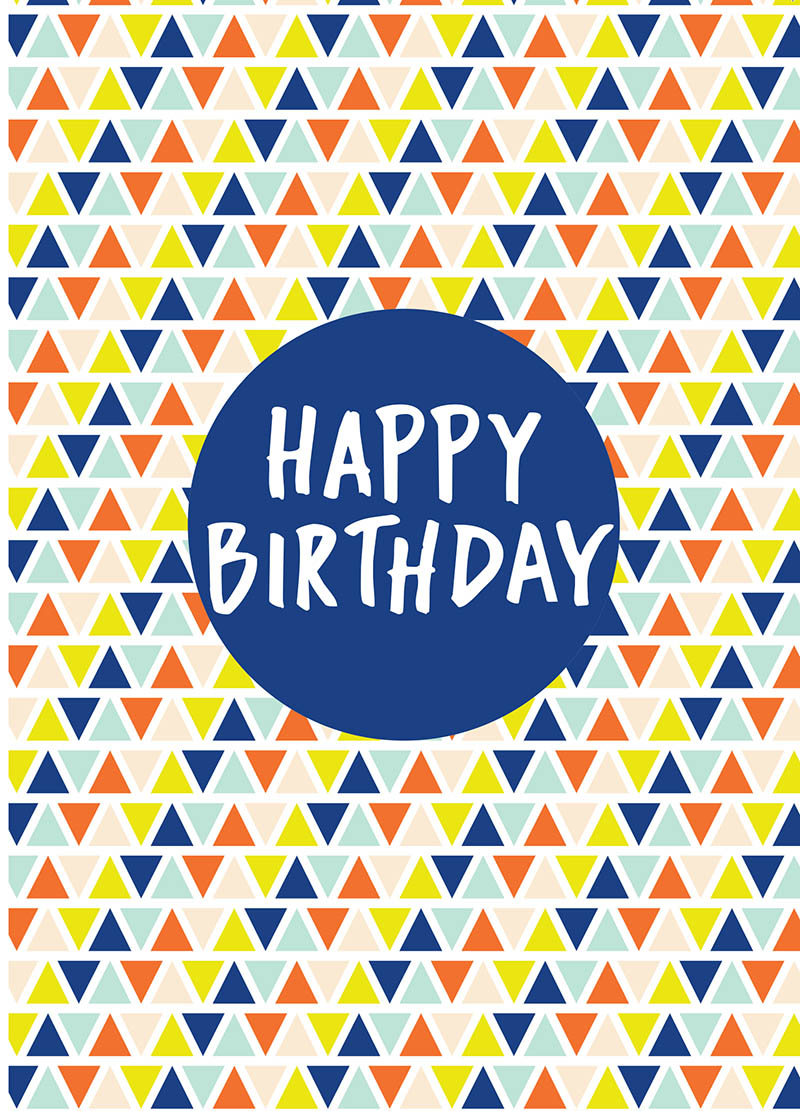 Happy Birthday Male Triangles