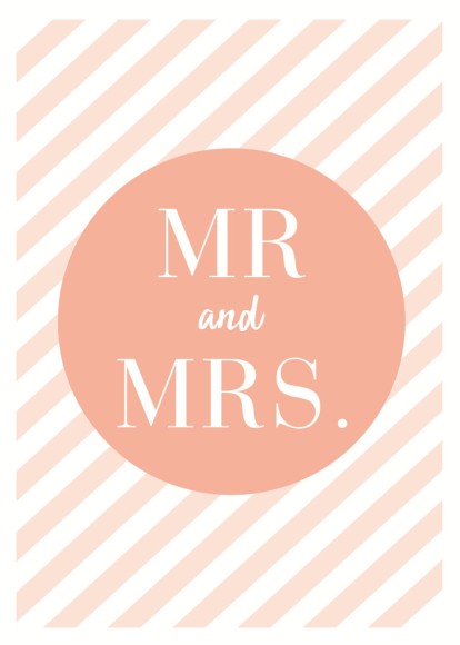 Wedding Mr And Mrs Peach