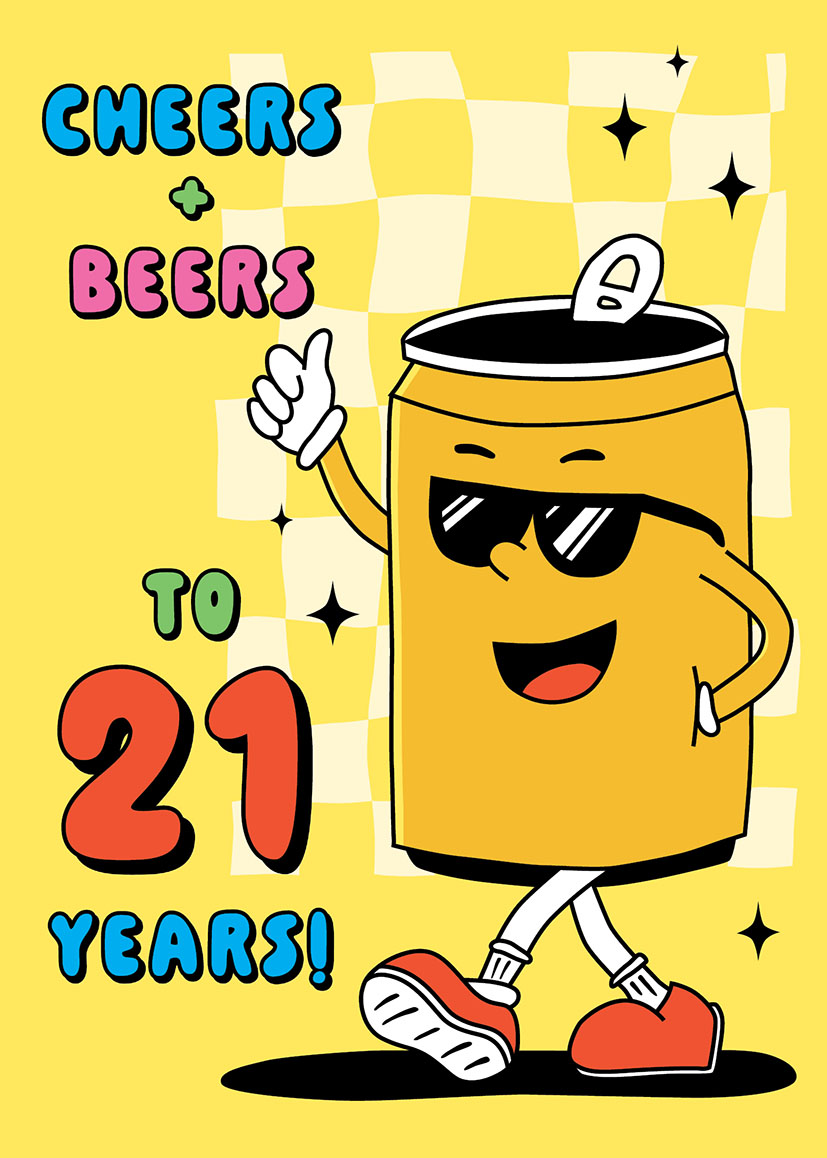 Age 21 Male Cheers And Beers