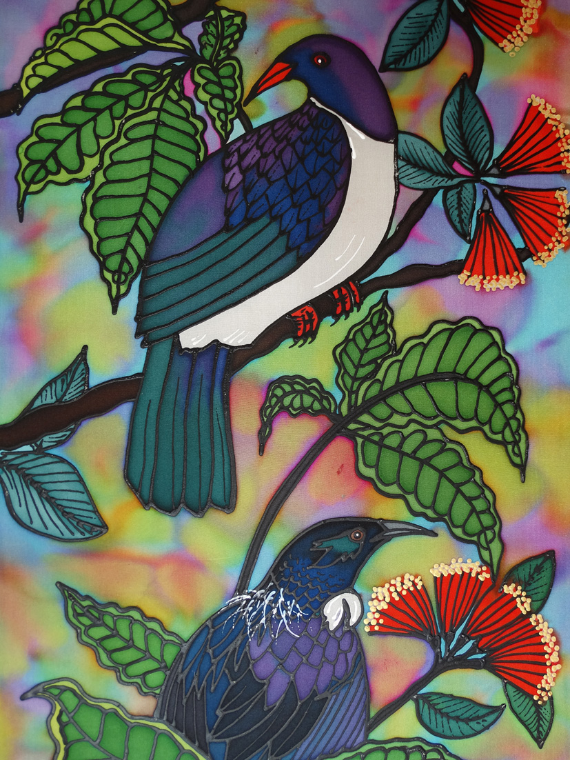 Jo May: Kereru Tui On Branches