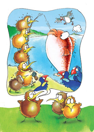 Kiwi Kartoon: Kiwi Fish Fables