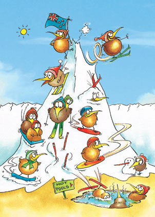 Kiwi Kartoons:  Snow Business