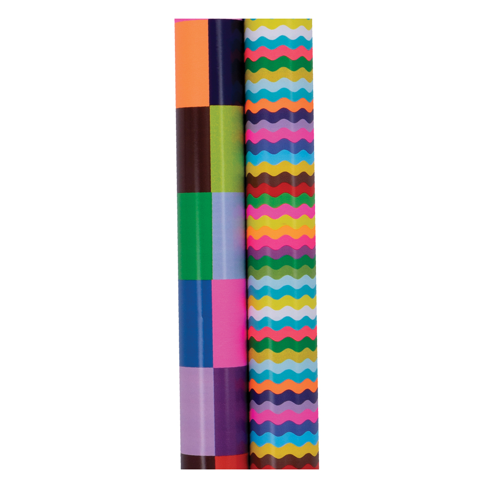 Roll Wrap (4M): Colour Hub 2 Assorted Designs