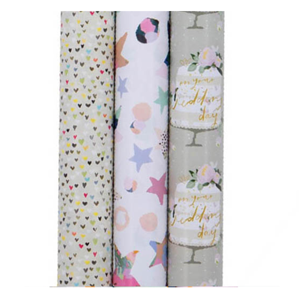 Roll Wrap (4M): Stephanie Dyment Celebration 3 Assorted Desings