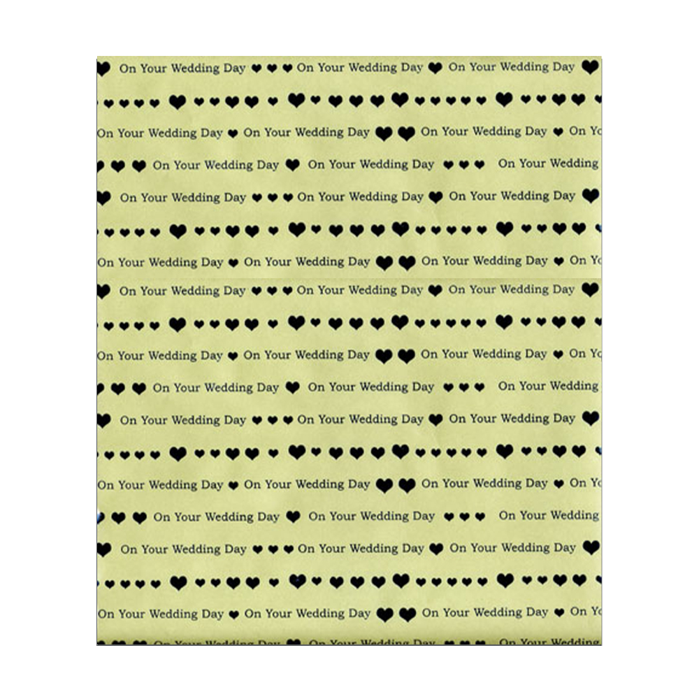 Wrap (Sheet): Wedding Day Cream Silver