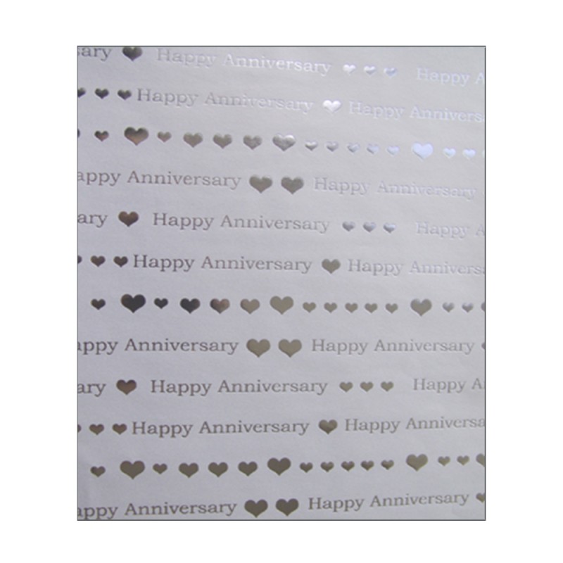 Wrap (Sheet): Anniversary Silver White