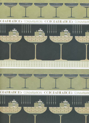 Wrap (Sheet): Art Deco Congrats