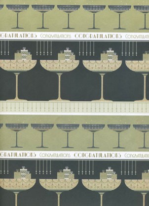 Wrap (Sheet): Art Deco Congrats