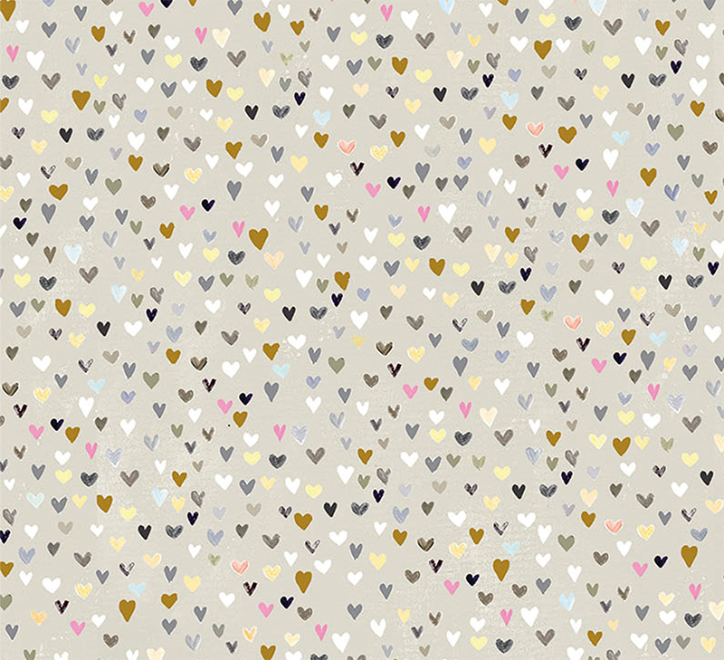 Wrap (Sheet): Paper Salad Ditzy Hearts Foil