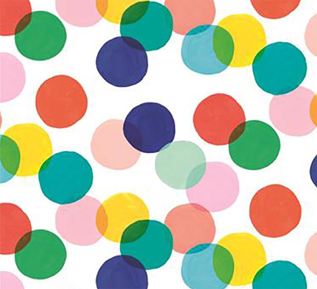 Wrap (Folded): Multi Colour Dots