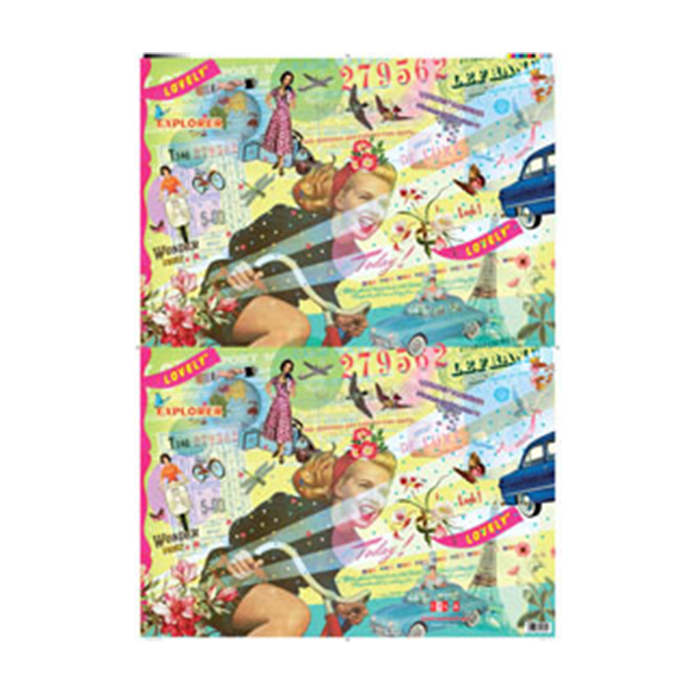 Wrap (Sheet): Utak Retro Travel