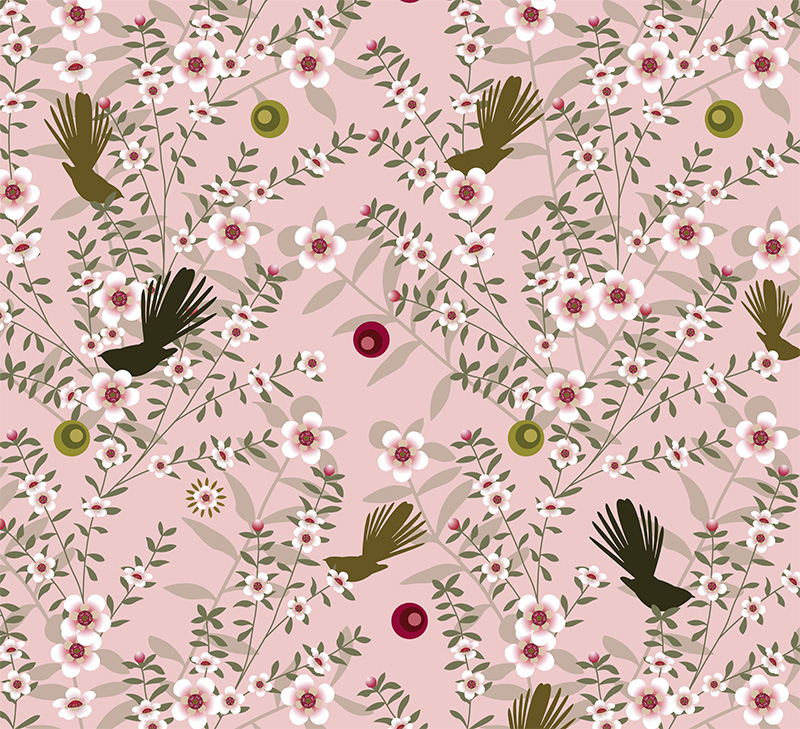 Wrap (Sheet): Nz Manuka Fantail