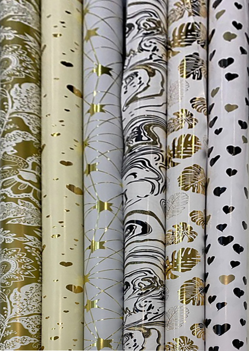 Roll Wrap (2M): Deluxe 3B 6 Assorted Designs