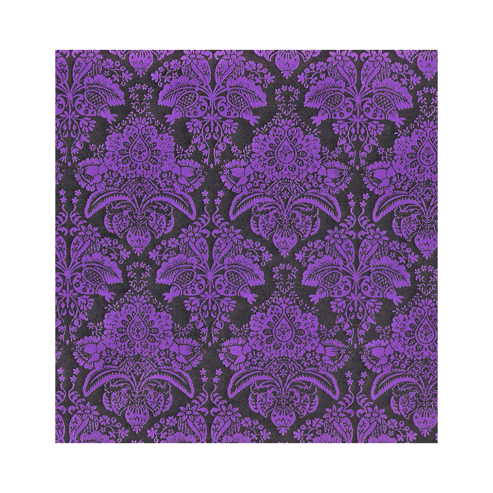 Wrap (Folded): Purple Foil On Black