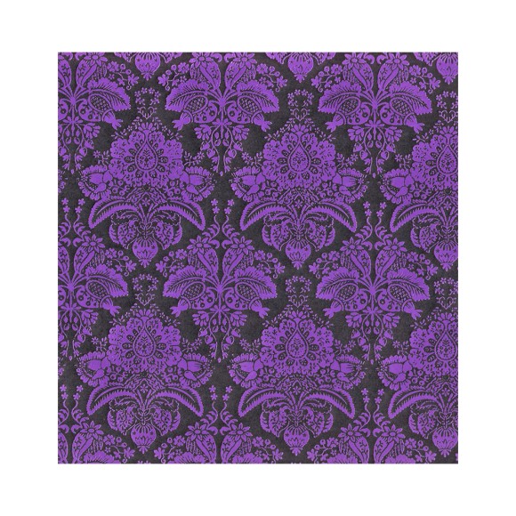 Wrap (Folded): Purple Foil On Black