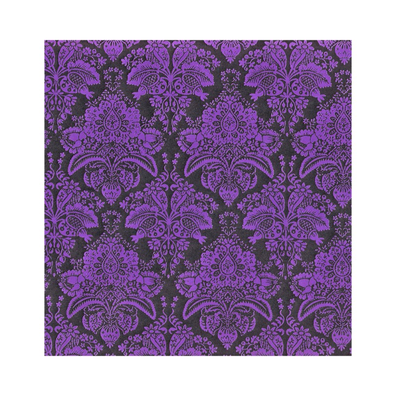 Wrap (Folded): Purple Foil On Black