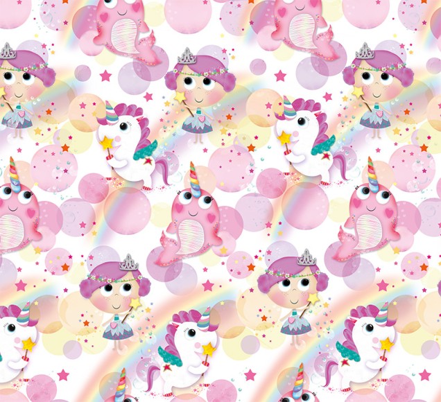 Wrap (Folded): Unicorns