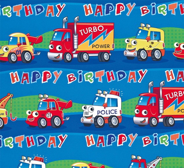 Wrap (Folded): Happy Trucks
