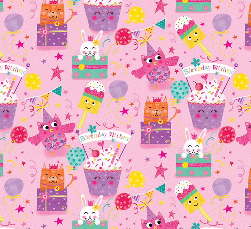 Wrap (Folded): Birthday Girl