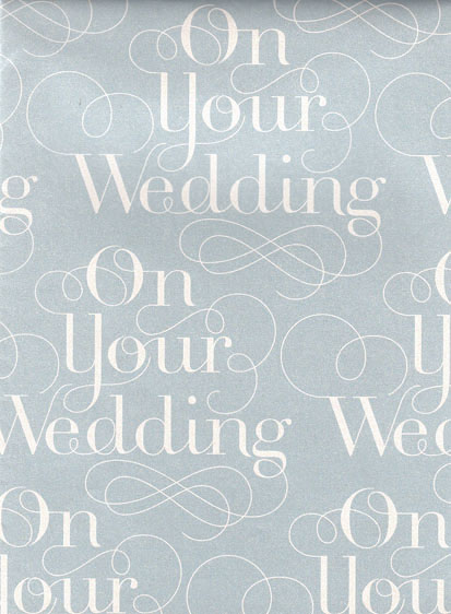 Wrap (Folded): Silver On Your Wedding Day