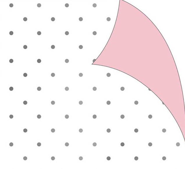 Wrap (Folded): Swiss Dot Silver
