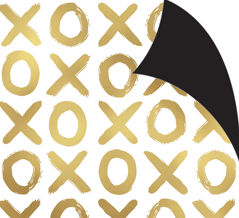 Wrap (Folded): Xo Gold A White