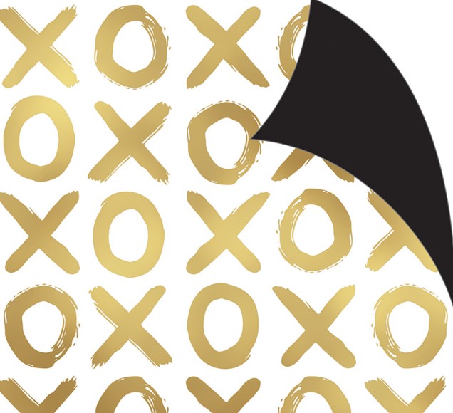 Wrap (Folded): Xo Gold A White