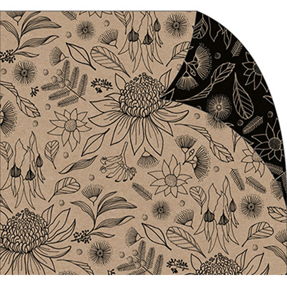 Wrap (Folded): Kraft Botanical