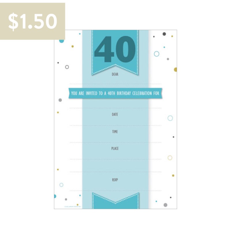 Hallmark Party Invitations 40th Birthday